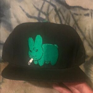 New Era/ Kid Robot with Green Bunny SnapBack cap